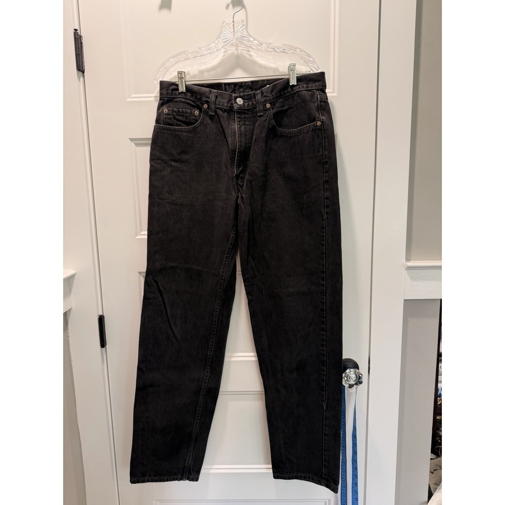 Vintage‎ Levi's 550 Black Relaxed Fit Jeans Made in Canada 32x32 (Tag 34x34) 90s